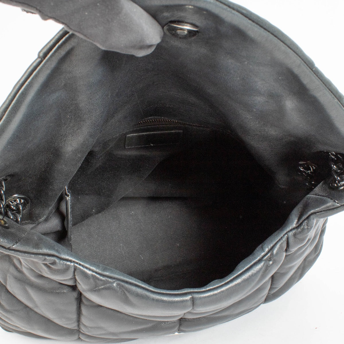 shop 100% authentic second hand Saint Laurent All Black Medium Puffer Bag on Labellov.com