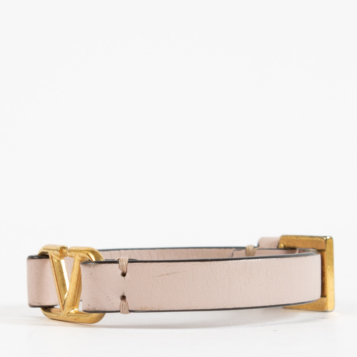 Shop 100% authentic second hand Valentino Pink Leather Bracelet on Labellov.com