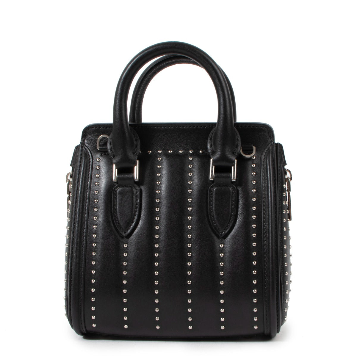 Alexander McQueen Zwarte Studded Mini Heroine Tas