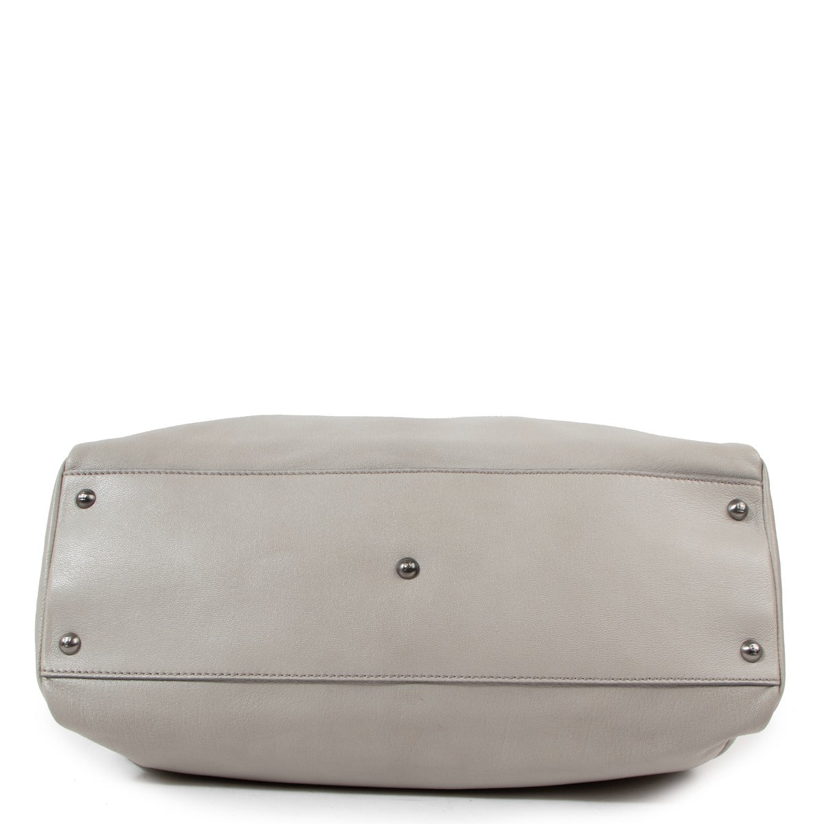 Fendi Grey Goatskin Large Peekaboo Bag