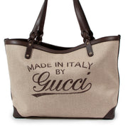 Gucci Beige Canvas Craft Original Tote Bag