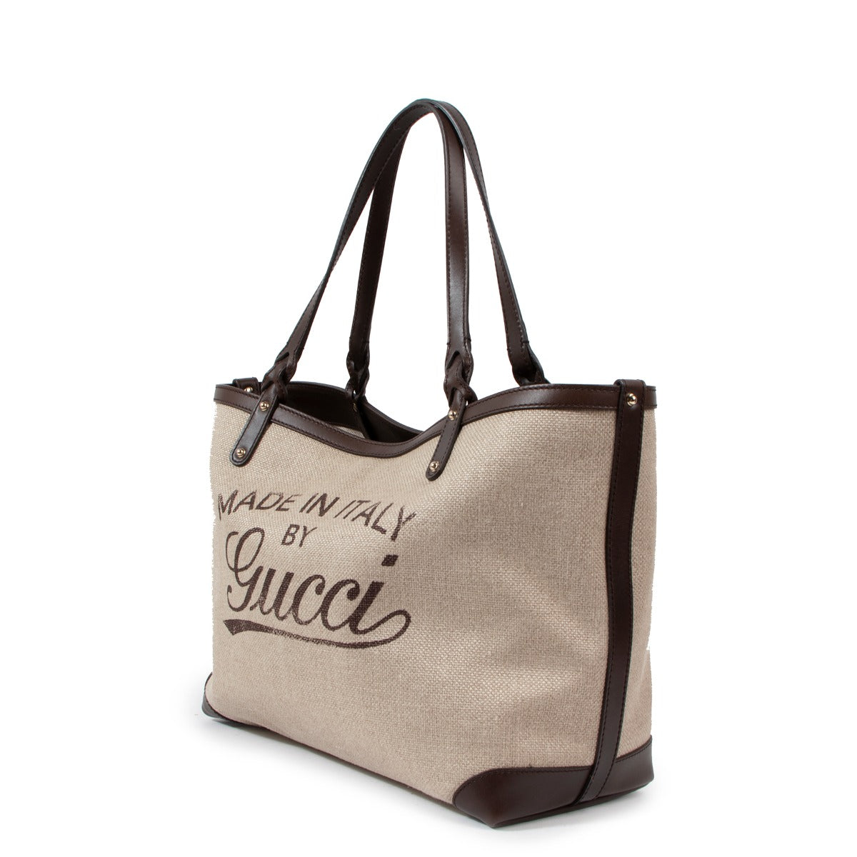 Gucci Beige Canvas Craft Original Tote Bag