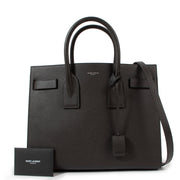 Saint Laurent Sac Du Jour Small Black Grained Leather