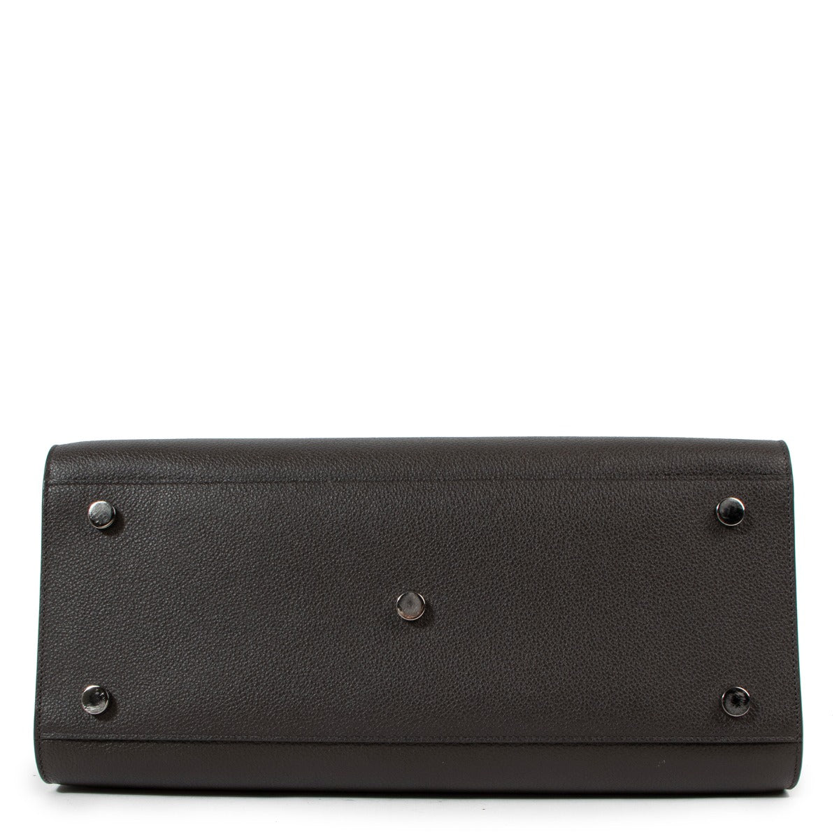 Saint Laurent Sac de Jour Small Stormgrijs Generfd Leer