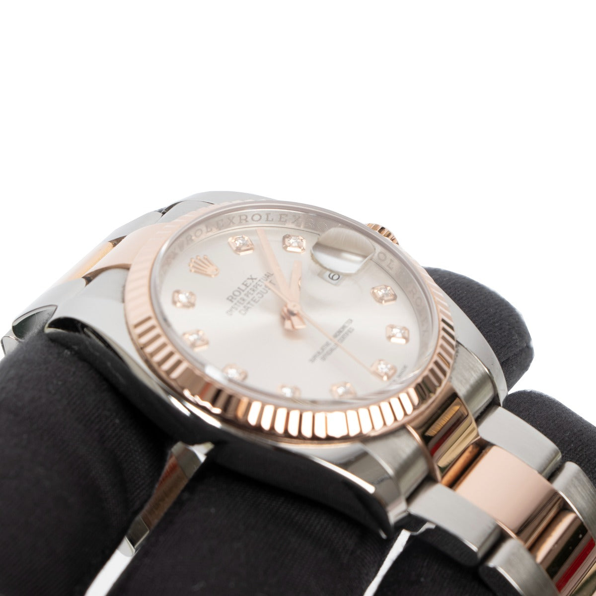 Shop authentic second hand luxury Rolex Datejust 36 Oystersteel/Everose Gold Diamond Watch at Labellov