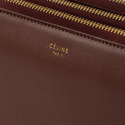 Shop this authentic Celine Burgundy Leather Large Trio Bag pre-loved on Labellov.com
