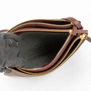 Shop this authentic Celine Burgundy Leather Large Trio Bag pre-loved on Labellov.com