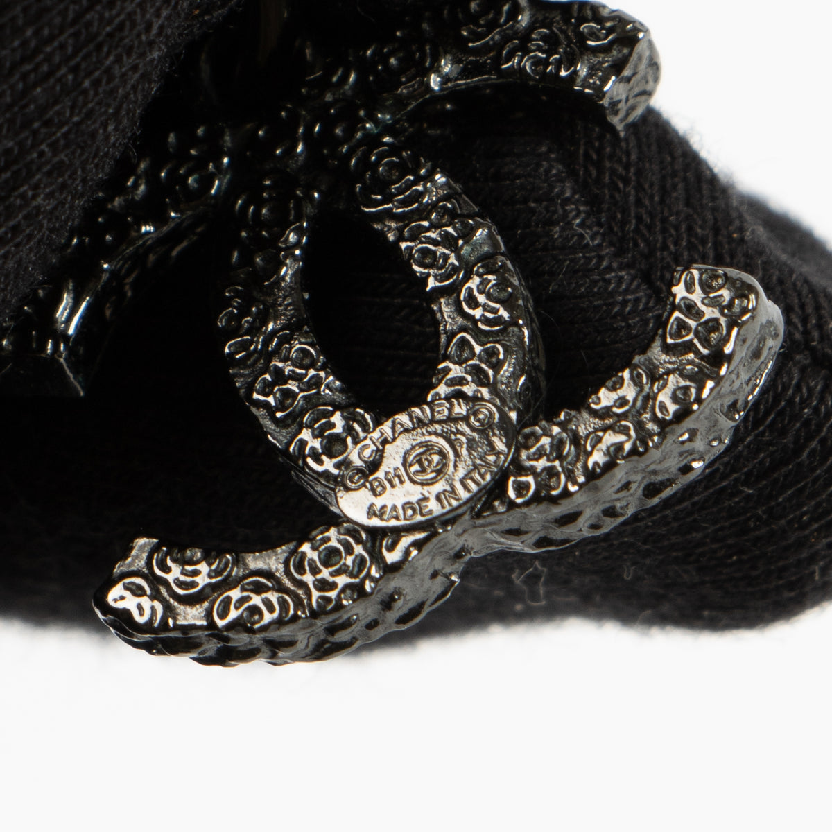 Shop this authentic Chanel 11P Black CC Earrings pre-loved on Labellov.com