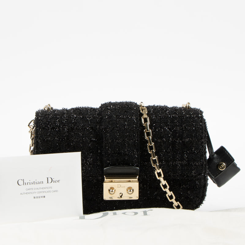 Shop this authentic Christian Dior Black Tweed Mini Miss Dior Bag pre-loved on   Labellov.com