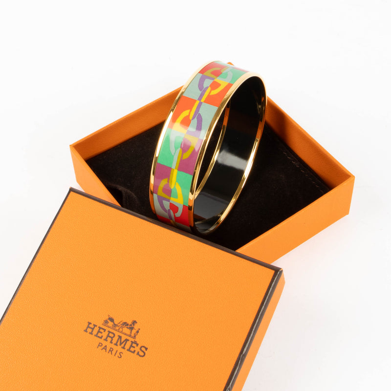 Shop this authentic Hermes Optique Chaine D'Ancre Bangle Bracelet pre-loved on Labellov.com 