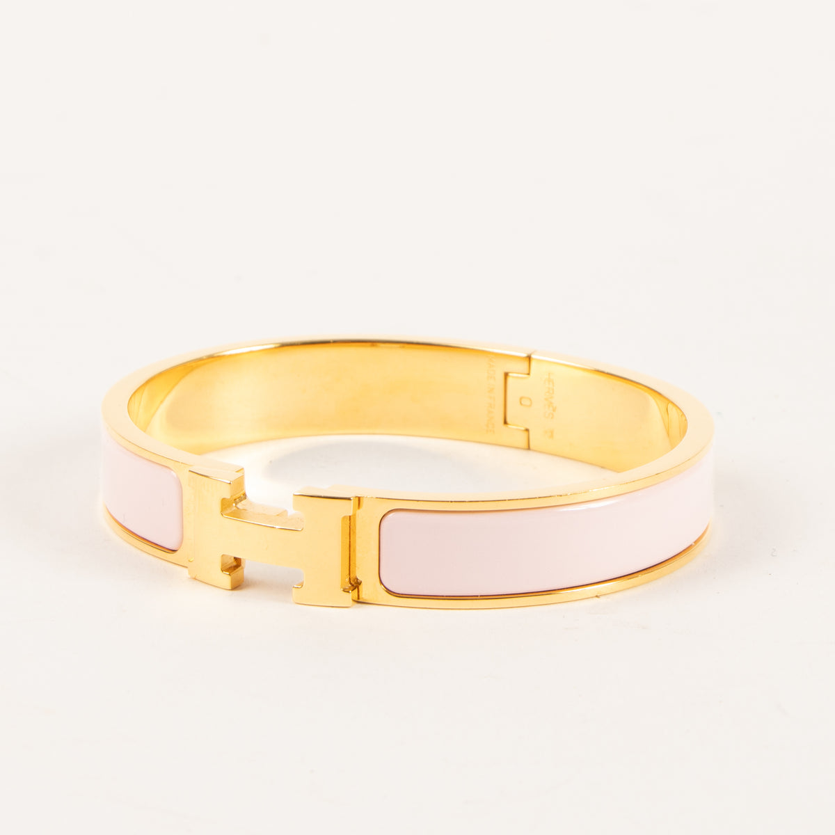 Hermes Pink Clic H Bracelet - PM