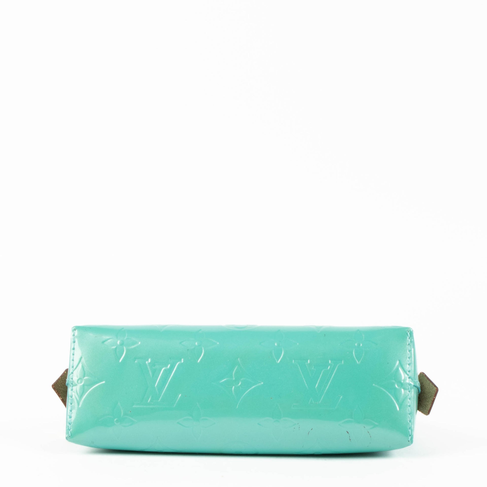 Louis Vuitton Turquoise Monogram Vernis Cosmetic Pouch PM