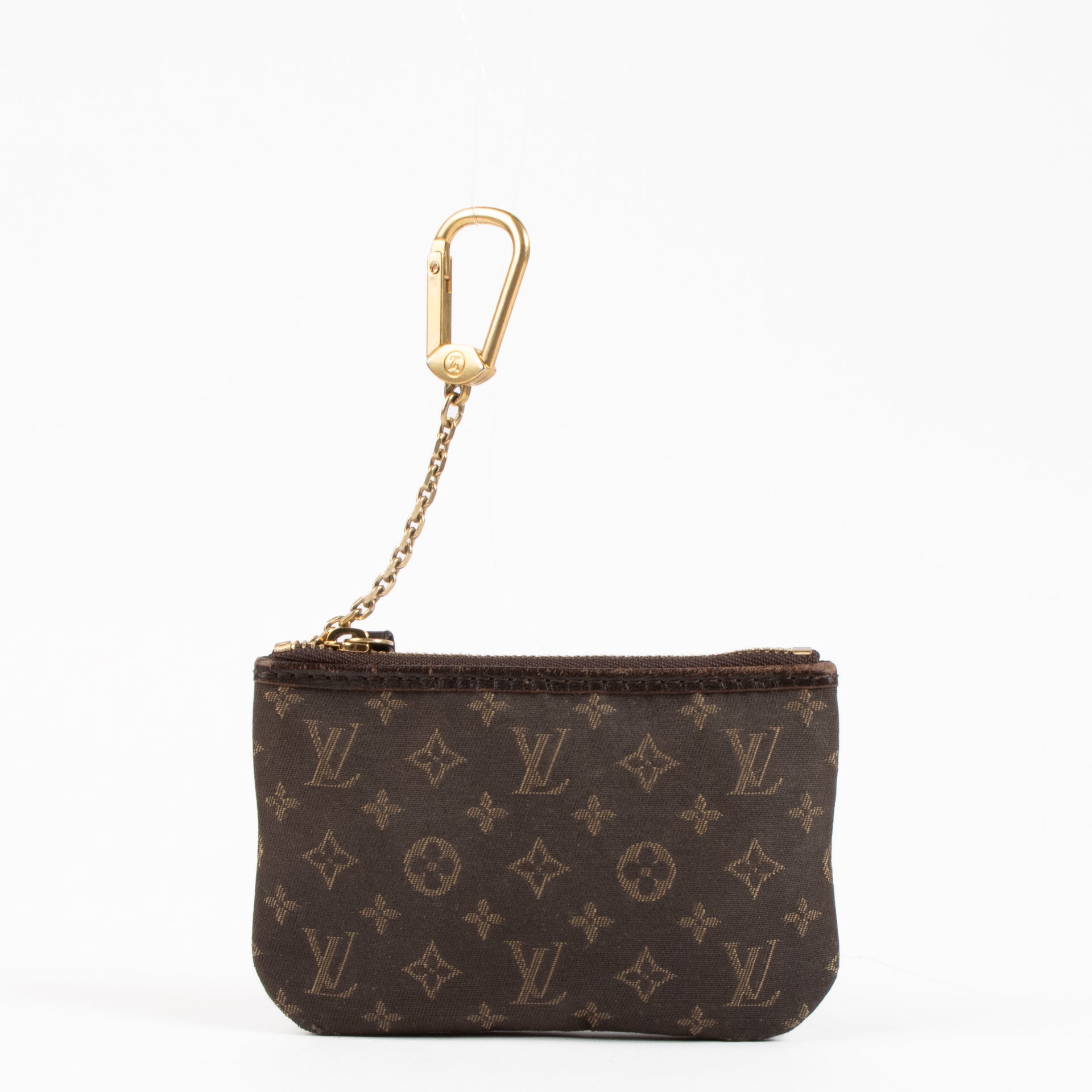 Shop the authentic Louis Vuitton Brown Monogram Mini Lin Key Pouch on Labellov.com !