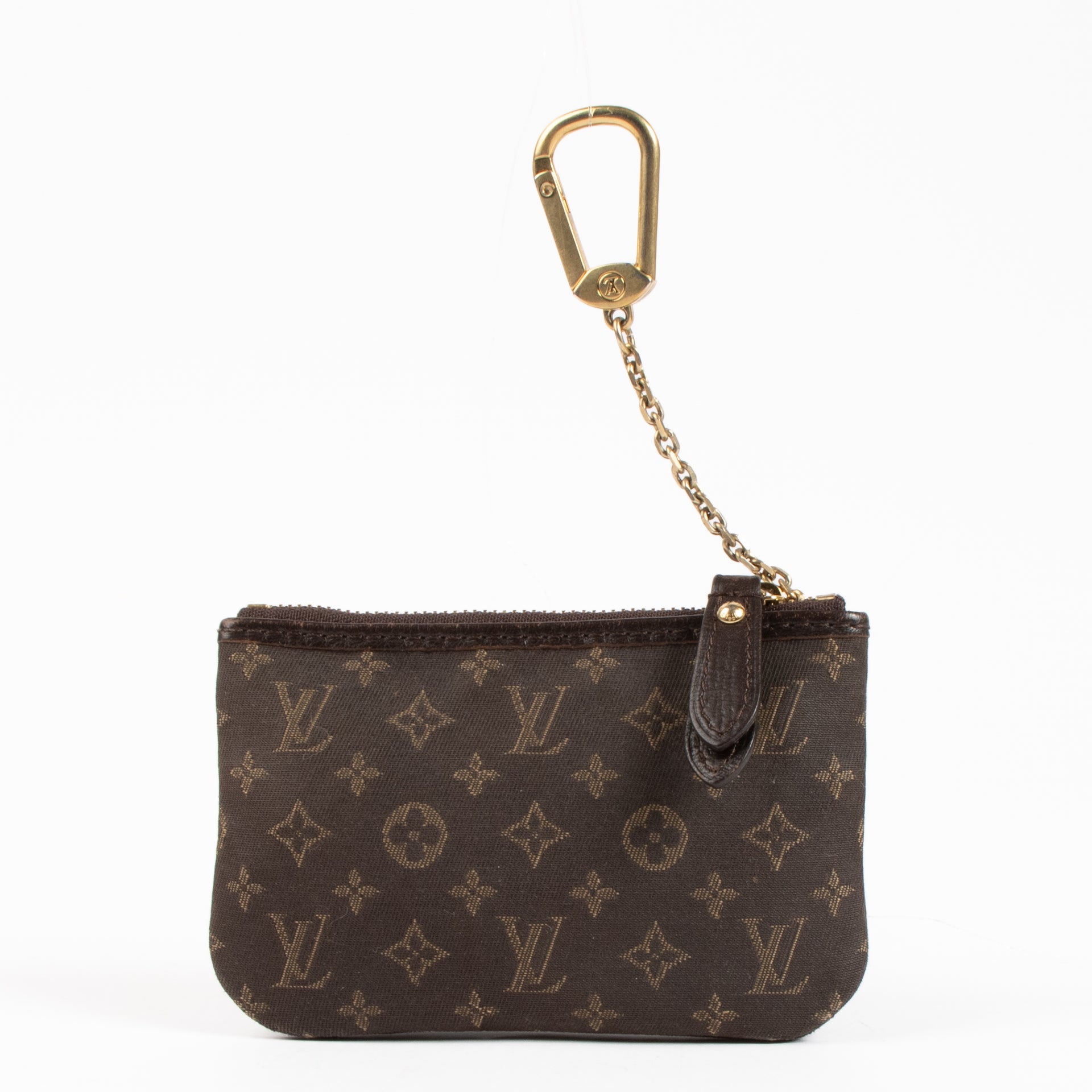Shop the authentic Louis Vuitton Brown Monogram Mini Lin Key Pouch on Labellov.com !