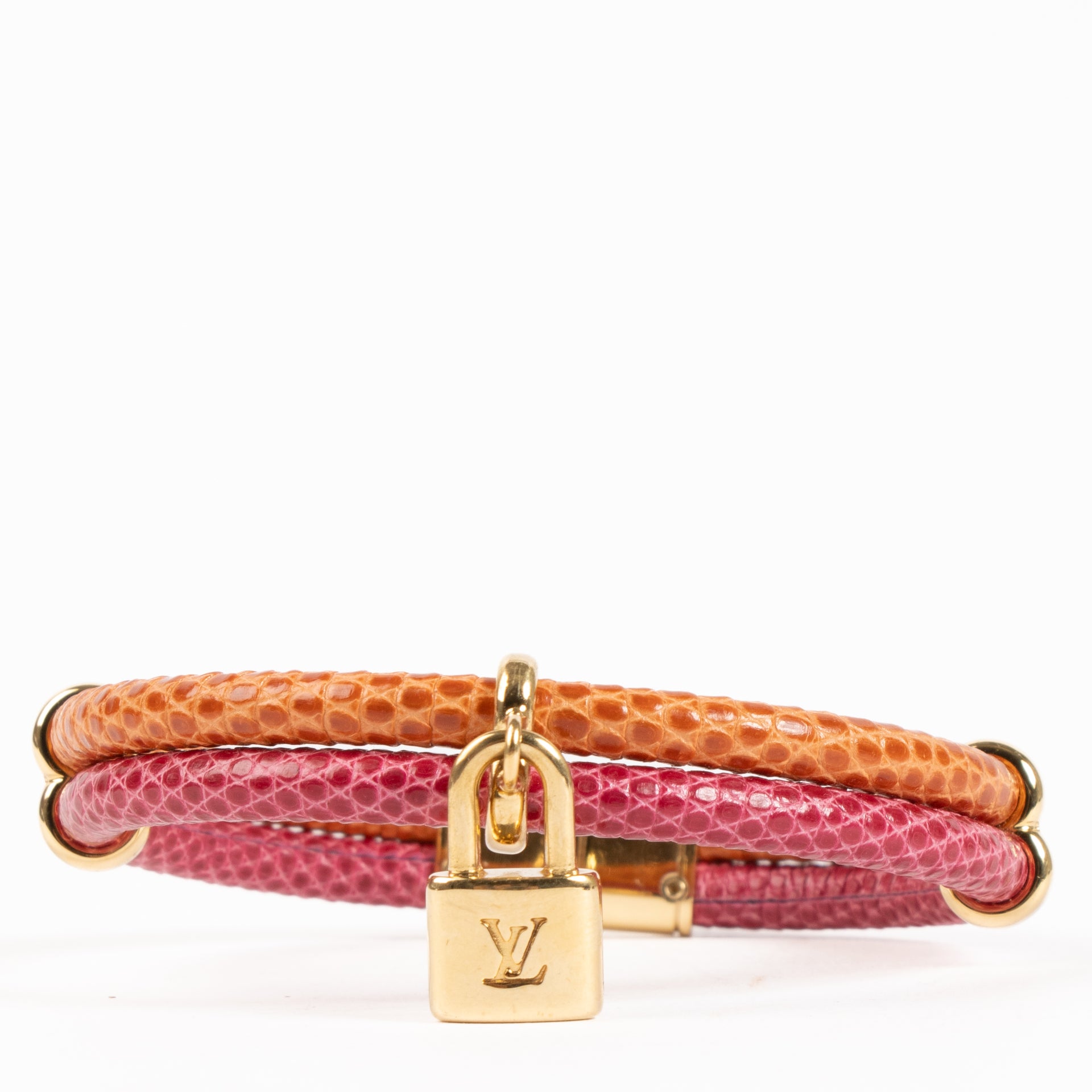 Shop the authentic Louis Vuitton Lizard Keep It Twice Bracelet on Labellov.com !