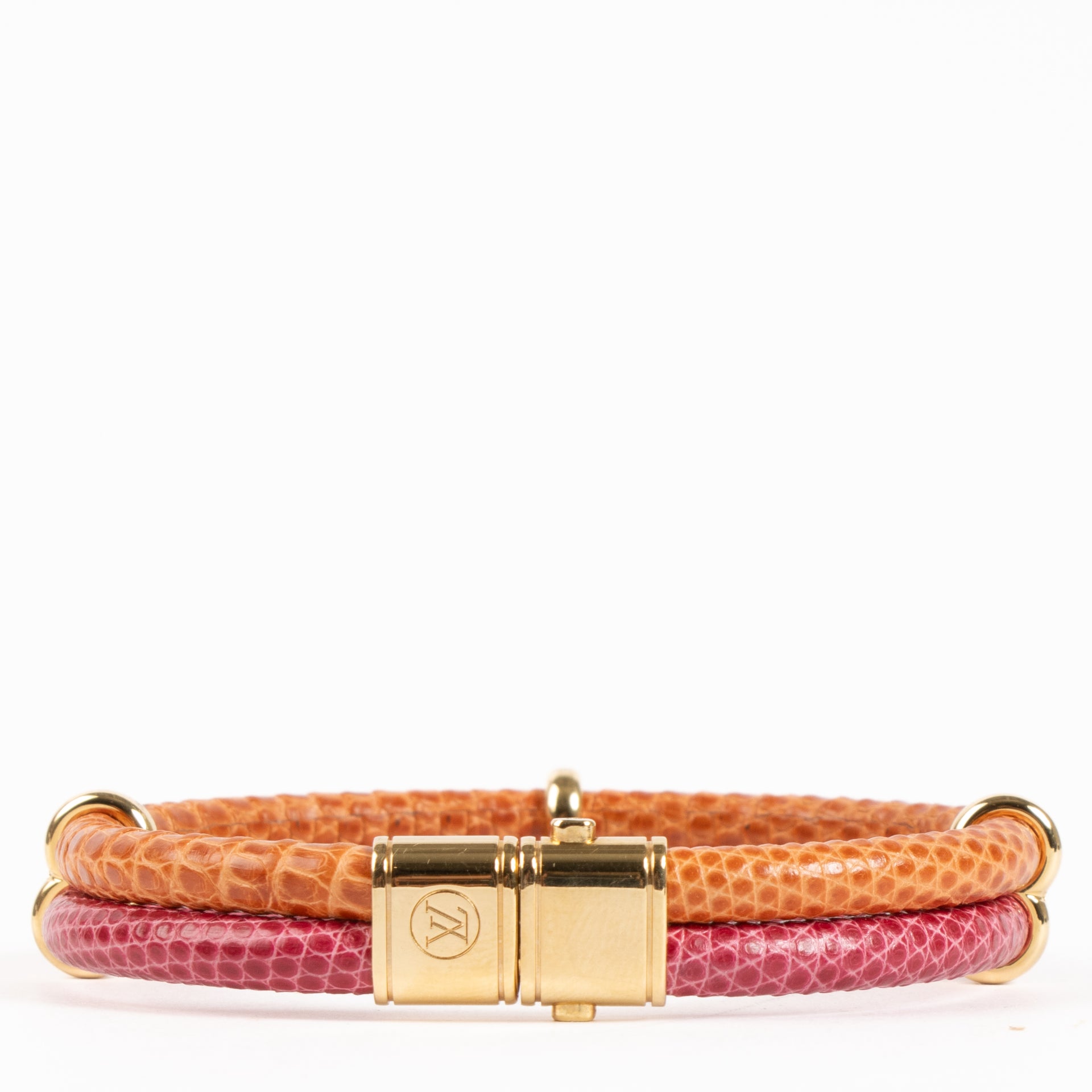 Shop the authentic Louis Vuitton Lizard Keep It Twice Bracelet on Labellov.com !