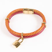 Shop the authentic Louis Vuitton Lizard Keep It Twice Bracelet on Labellov.com !