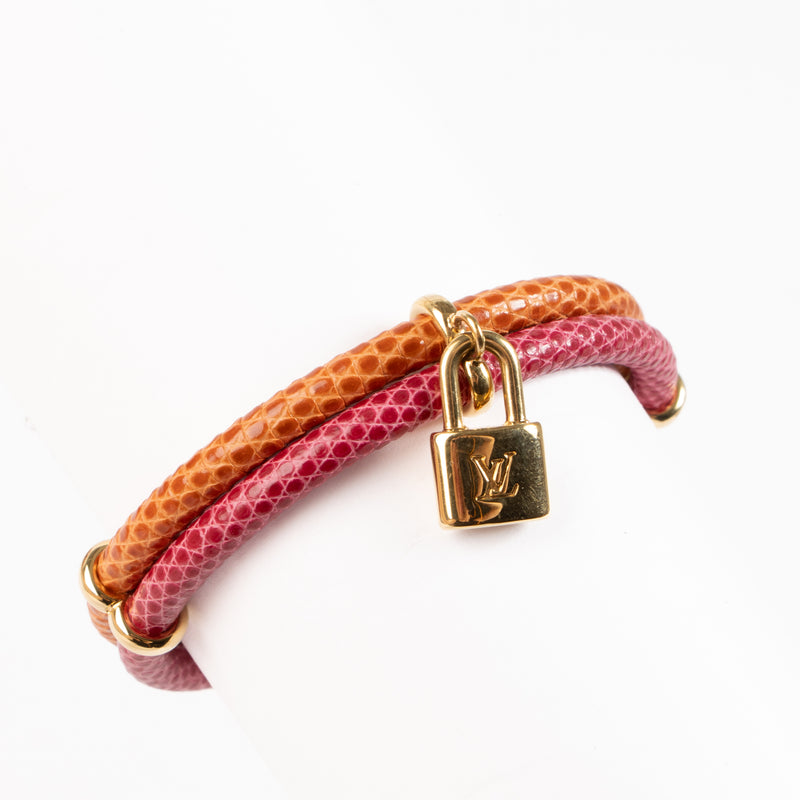 Shop the authentic Louis Vuitton Lizard Keep It Twice Bracelet on Labellov.com !