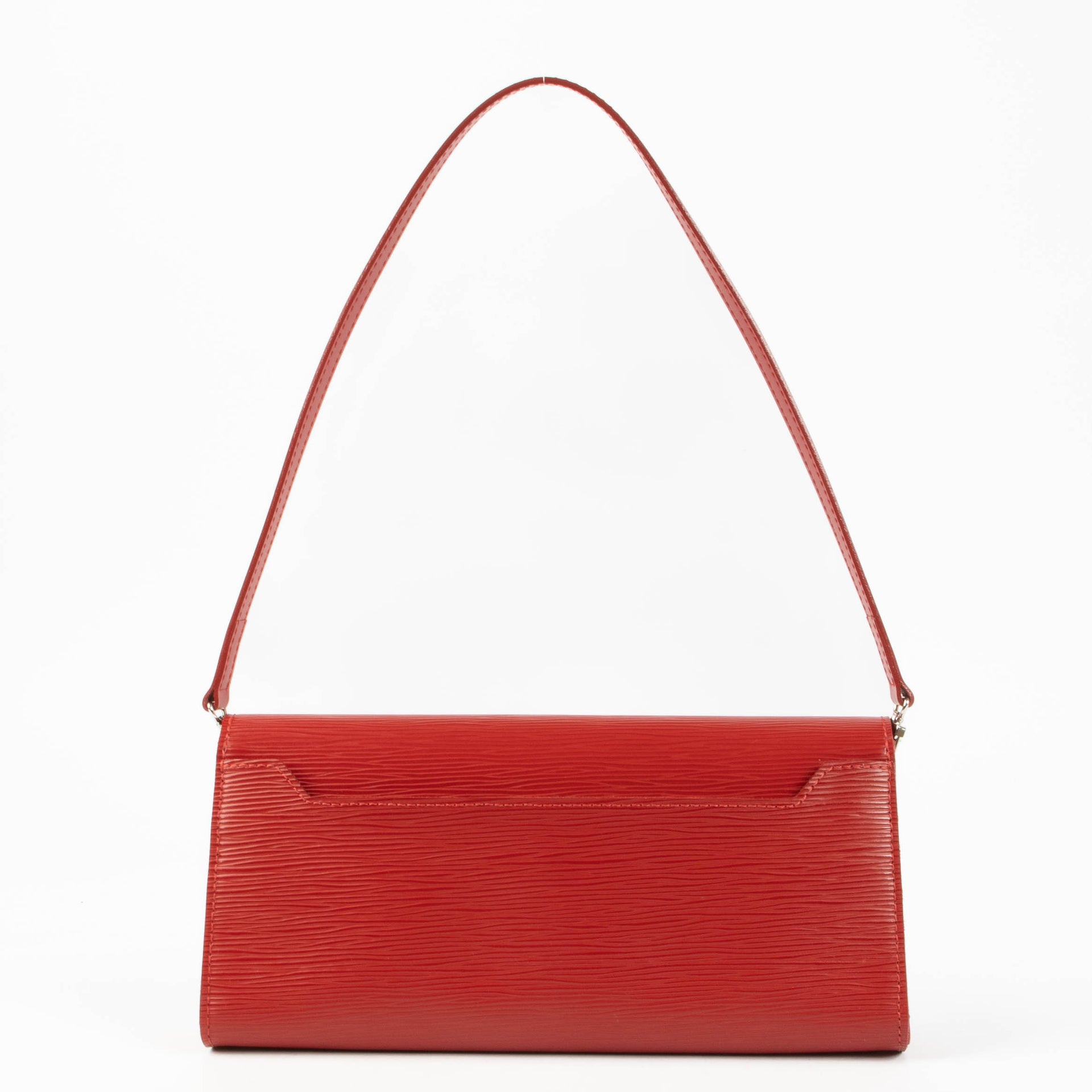 Shop this authentic Louis Vuitton Red Epi Leather Clutch pre-loved on Labellov.com 
