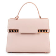 Shop safe online authentic Delvaux Pink Calf Souple Tempête GM Top Handle.