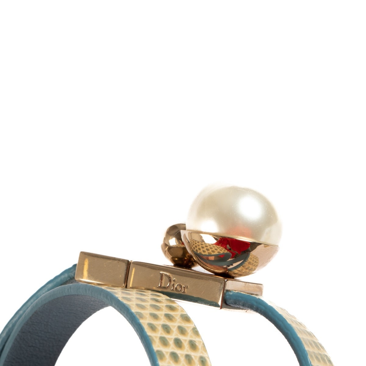 Bracelet double tour en lézard Christian Dior Mise En Dior