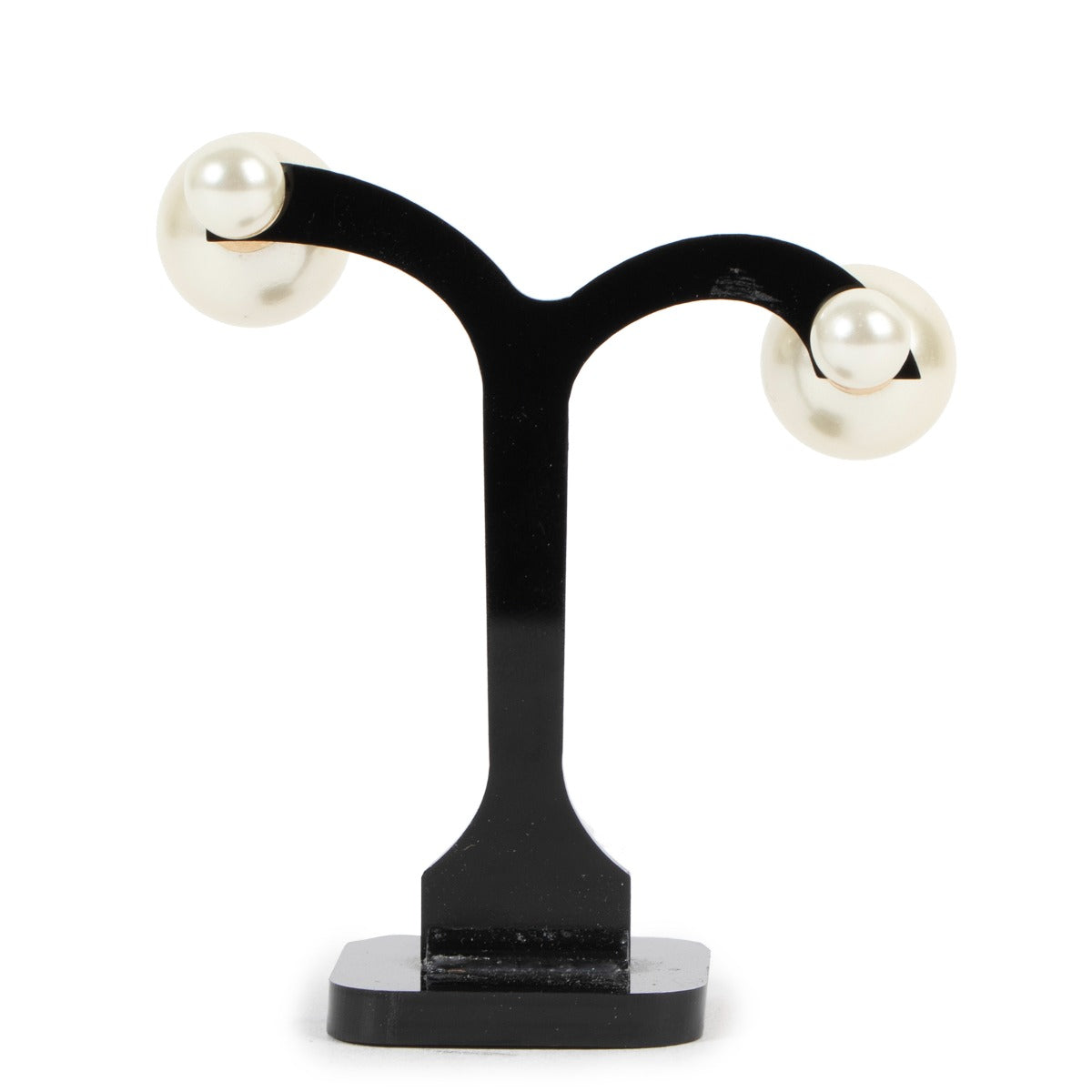 Christian Dior Tribales Resin Pearl Earrings