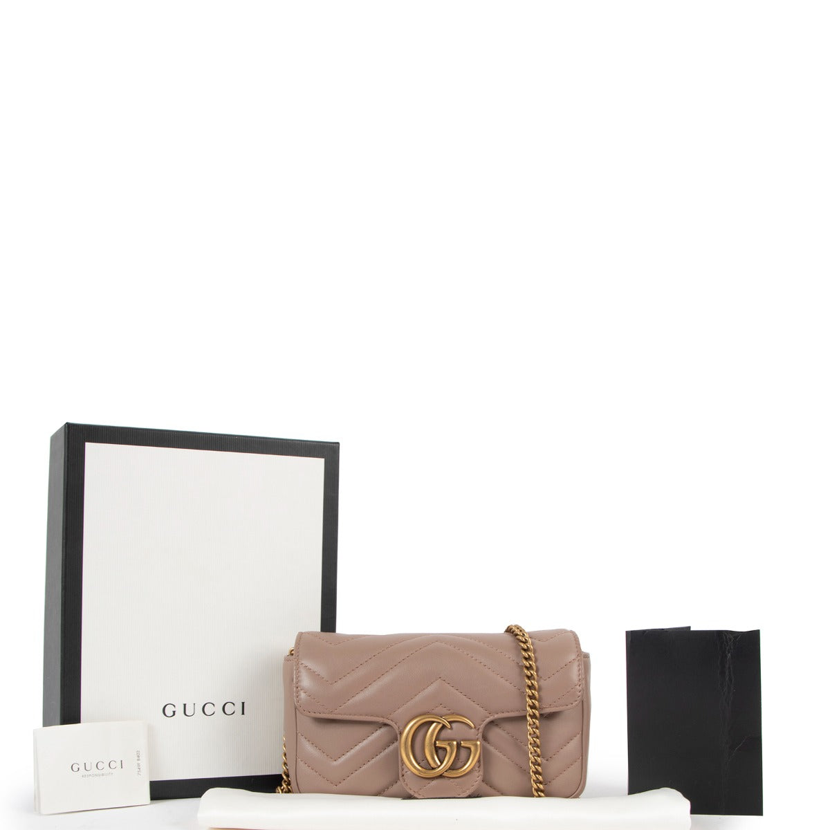 Gucci GG Marmont Matelassé Dusty Pink Super Mini Bag