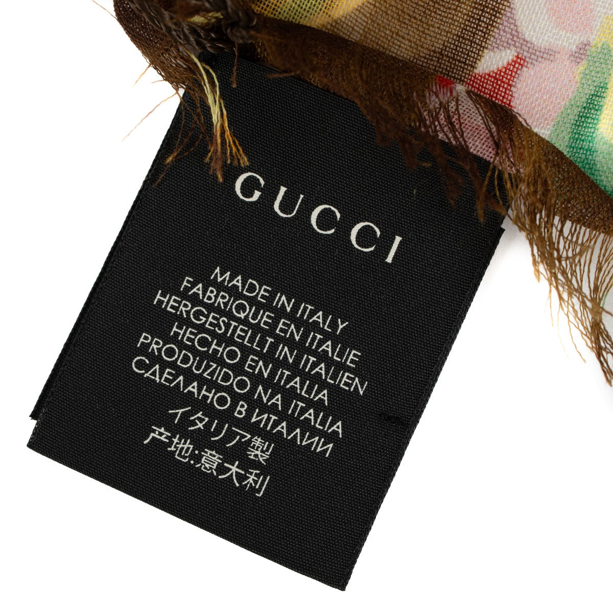 Châle Josephine en Laine Imprimé Floral Gucci