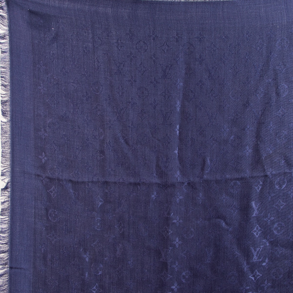 Louis Vuitton Night Blue Monogram Classic Shawl