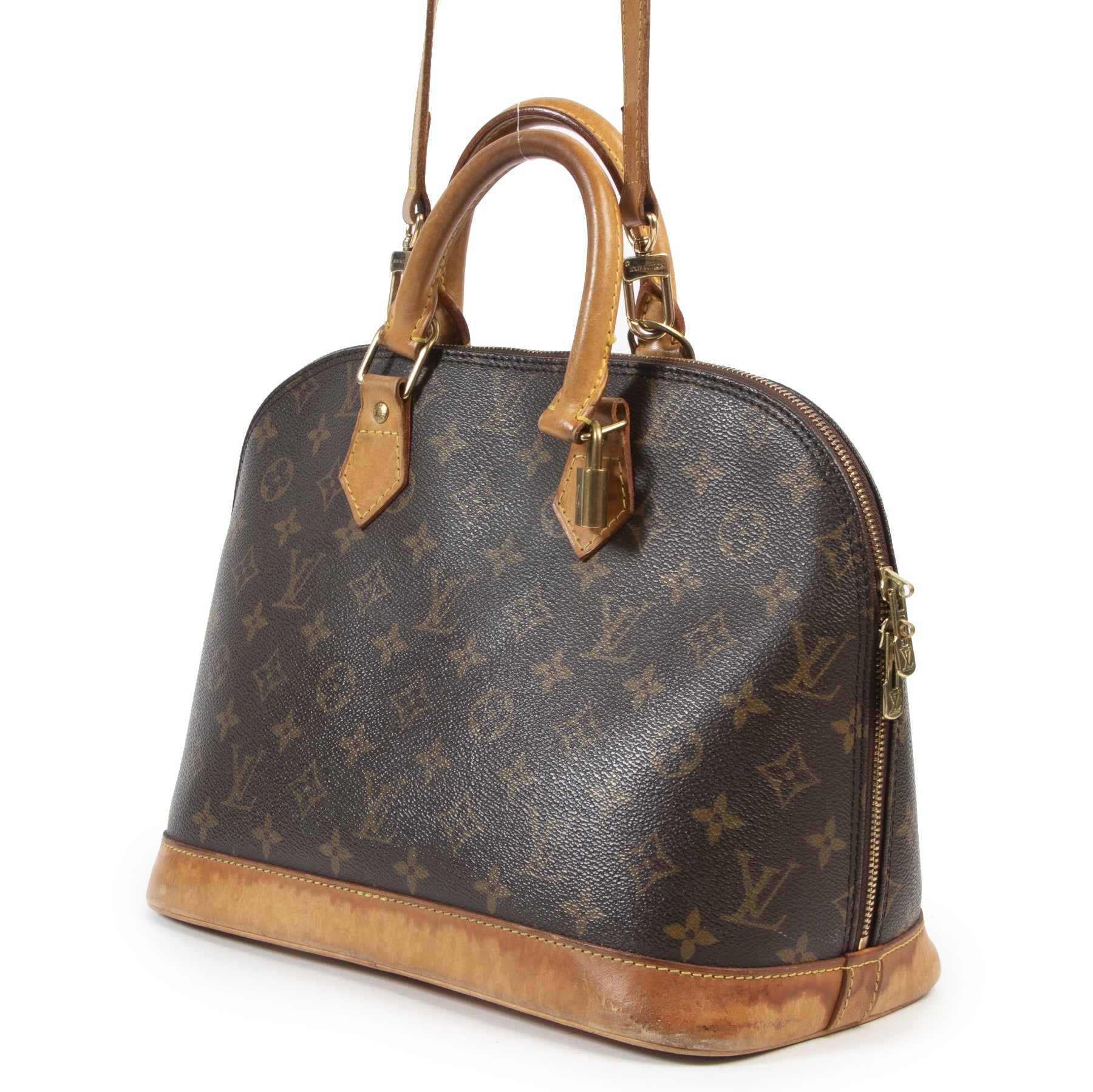 koop online tegen de beste prijs Louis Vuitton Monogram Alma + Strap