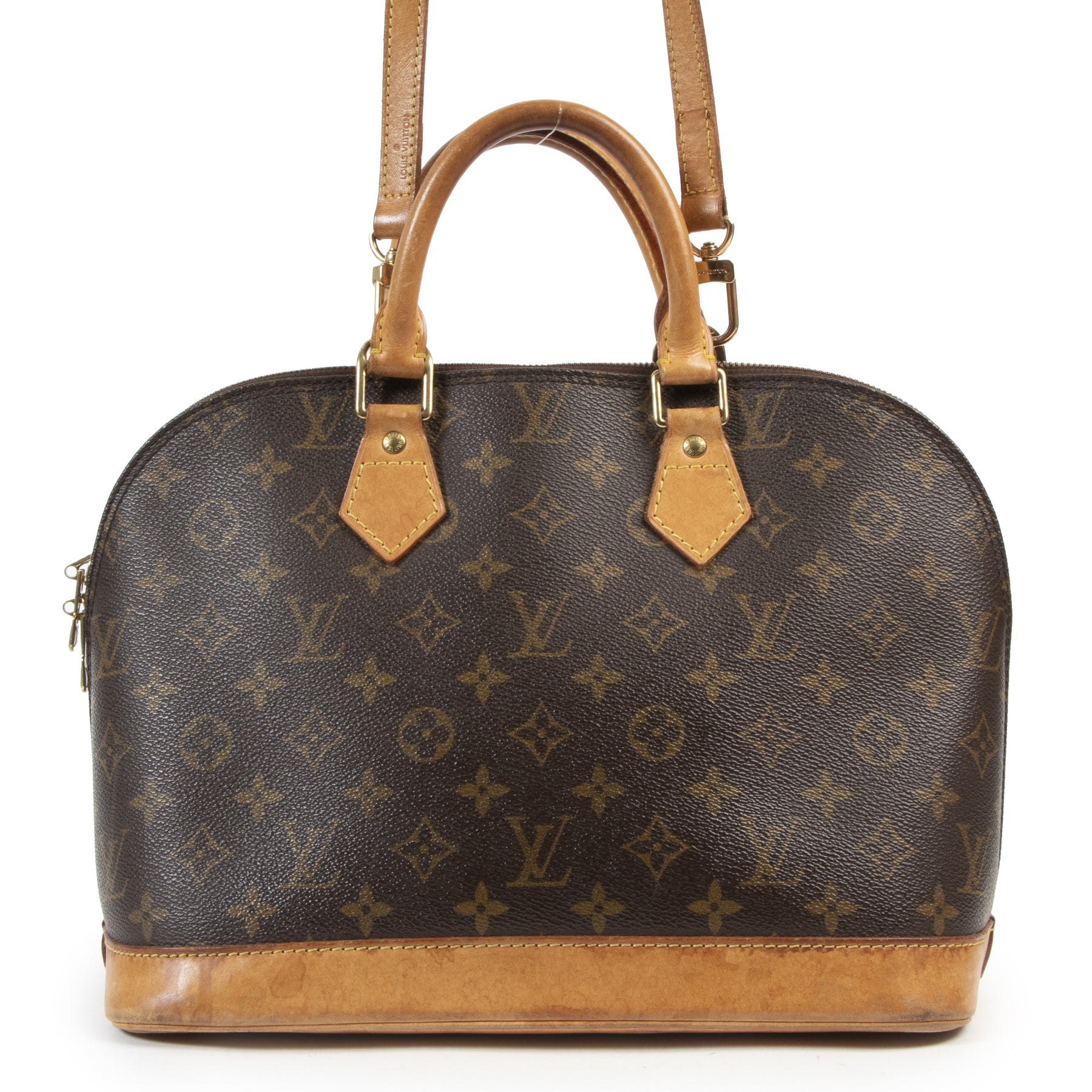 acheter en linge seconde main Louis Vuitton Monogram Alma + Strap