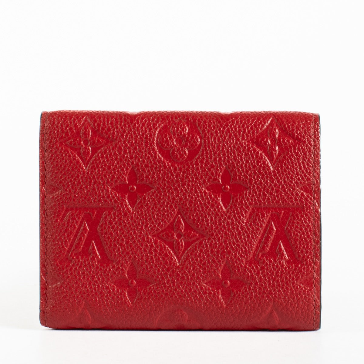 Authentic pre-loved Louis Vuitton Red Monogram Empreinte Victorine Wallet on Labellov.com