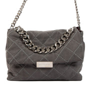 Stella McCartney Grey Soft Bekcett Quilted Crossbody Bag, Stella McCartney Soft Bekcett Quilted Crossbody Bag, Stella McCartney Grey Quilted Crossbody Bag, preloved, Labellov