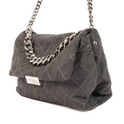 Stella McCartney Grey Soft Bekcett Quilted Crossbody Bag, Stella McCartney Soft Bekcett Quilted Crossbody Bag, Stella McCartney Grey Quilted Crossbody Bag, preloved, Labellov