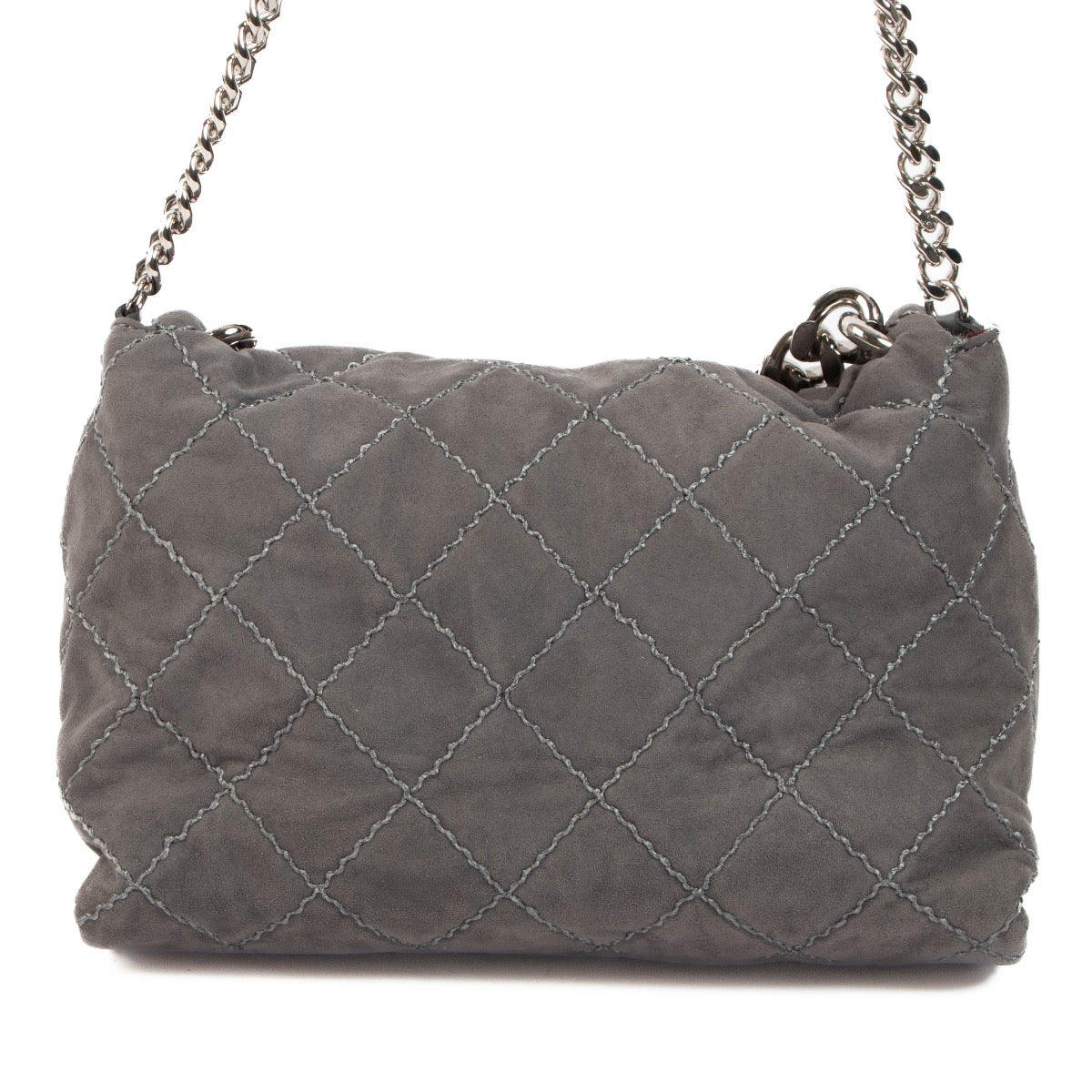 Stella McCartney Grey Soft Bekcett Quilted Crossbody Bag, Stella McCartney Soft Bekcett Quilted Crossbody Bag, Stella McCartney Grey Quilted Crossbody Bag, preloved, Labellov