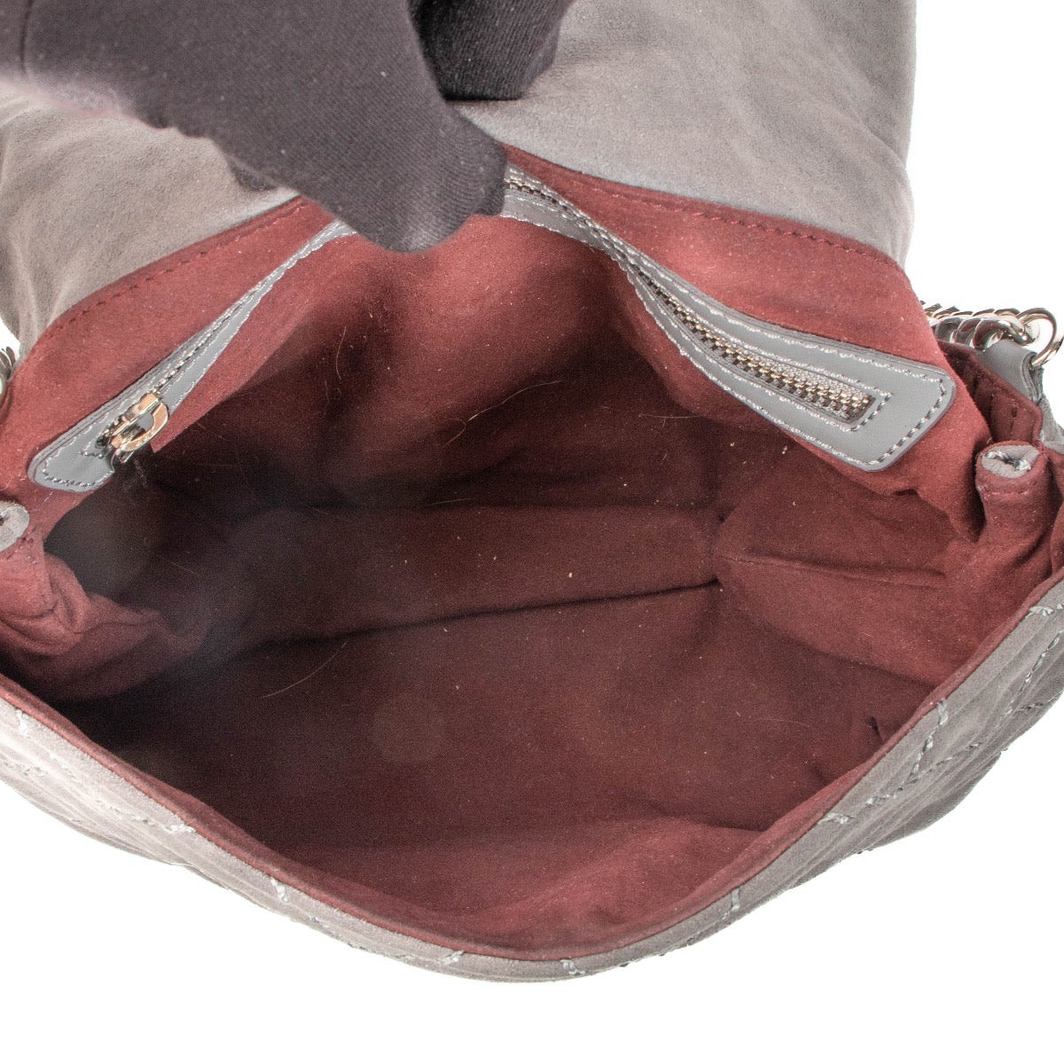 Stella McCartney Grijze Soft Bekcett Gewatteerde Crossbodytas