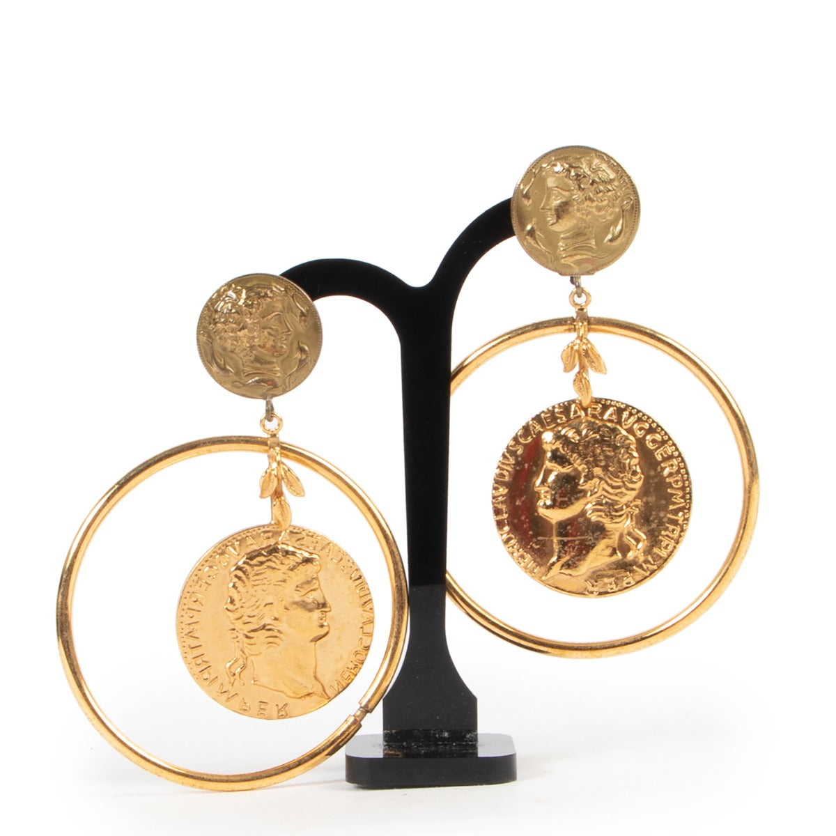 Dolce & Gabbana Roman Gold Clip-On Earrings