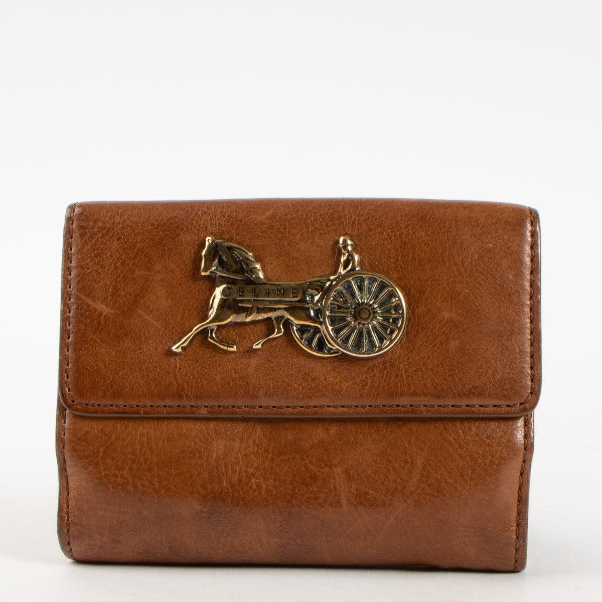 Shop this authentic Celine Cognac Wallet Pre-Loved on Labellov.com