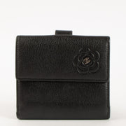 Shop this authentic Chanel Black Camelia Wallet pre-loved on Labellov.com