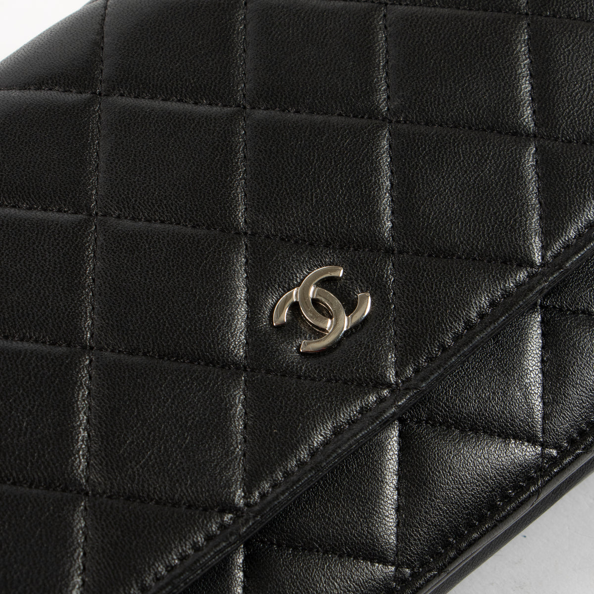 Shop this authentic Chanel Black WOC Wallet on Chain Bag Pre-Loved on Labellov.com
