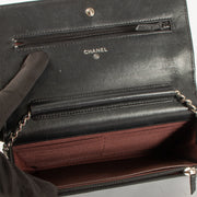 Shop this authentic Chanel Black WOC Wallet on Chain Bag Pre-Loved on Labellov.com