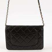 Shop this authentic Chanel Black WOC Wallet on Chain Bag Pre-Loved on Labellov.com