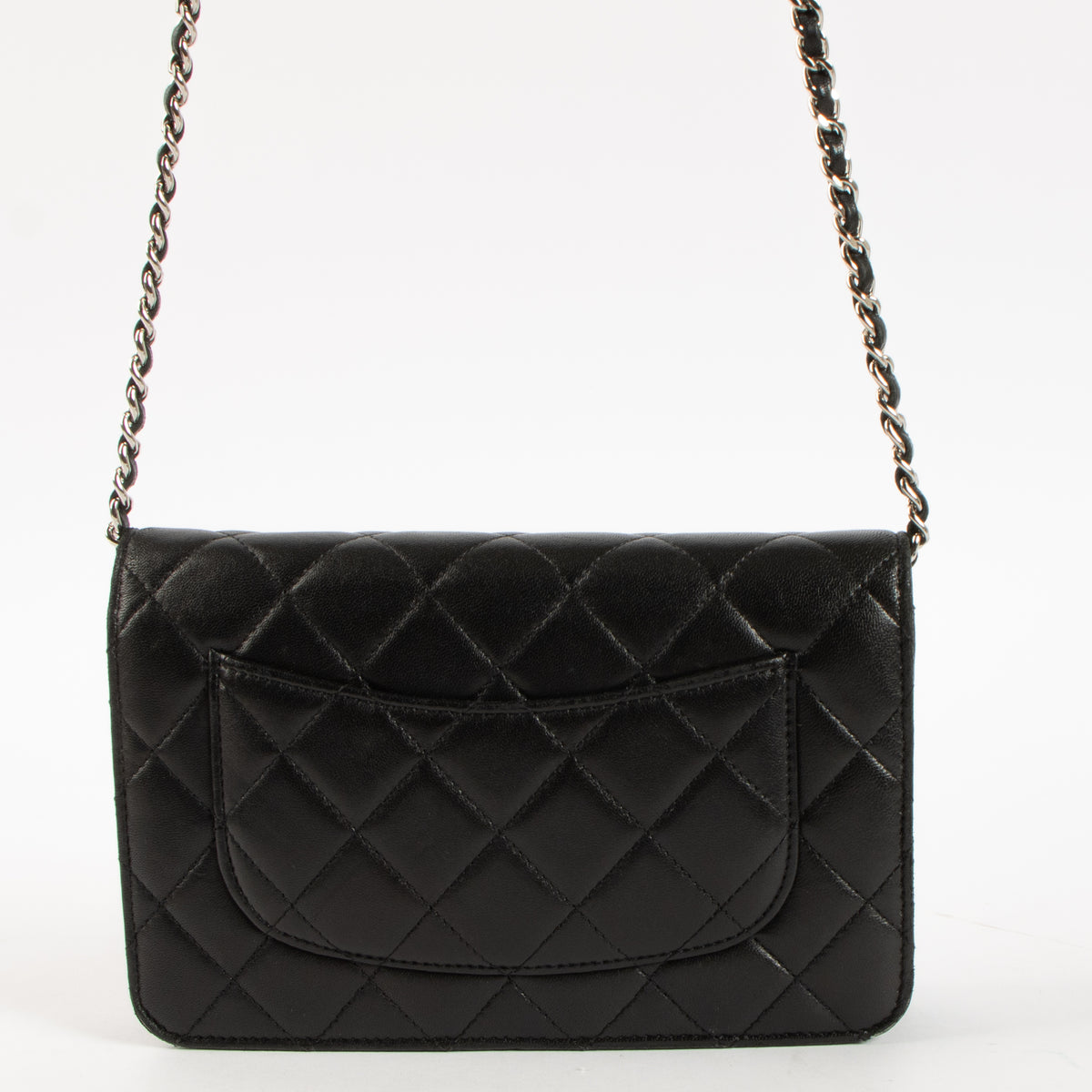 Shop this authentic Chanel Black WOC Wallet on Chain Bag Pre-Loved on Labellov.com