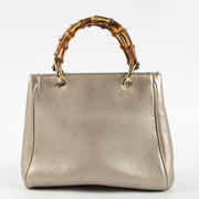 Shop this authentic Gucci Silver Bamboo Shopper Mini pre-loved on Labellov.com