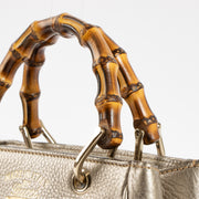 Shop this authentic Gucci Silver Bamboo Shopper Mini pre-loved on Labellov.com