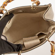 Shop this authentic Gucci Silver Bamboo Shopper Mini pre-loved on Labellov.com