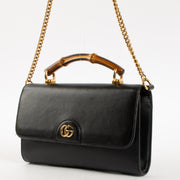 Shop this authentic Gucci Black Bamboo Top handle Pre-Loved on Labellov.com