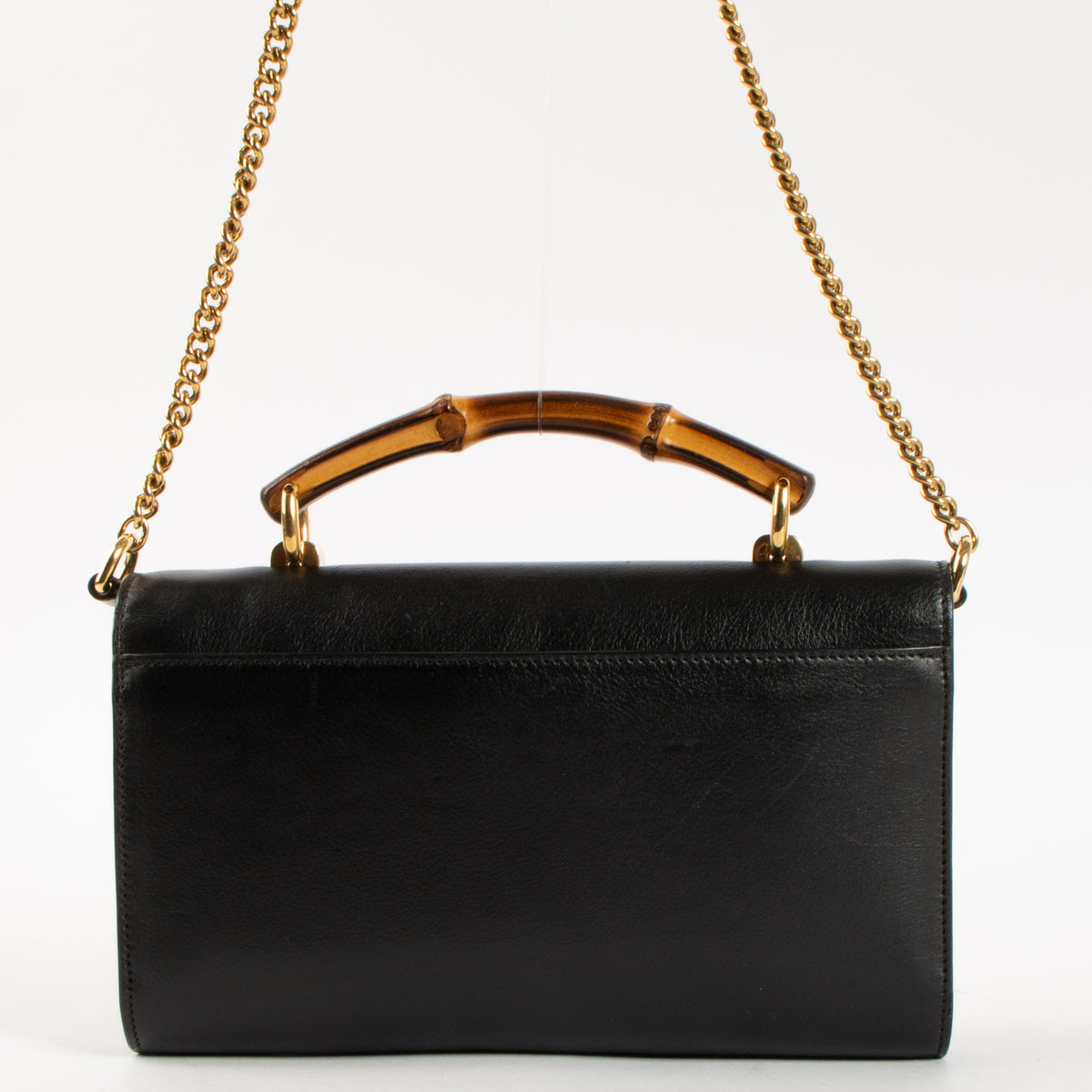 Shop this authentic Gucci Black Bamboo Top handle Pre-Loved on Labellov.com
