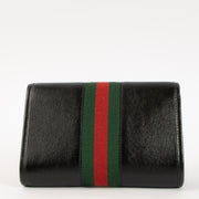 Shop this authentic Gucci Black Rajah Mini Leather Crossbody pre-loved on Labellov.com