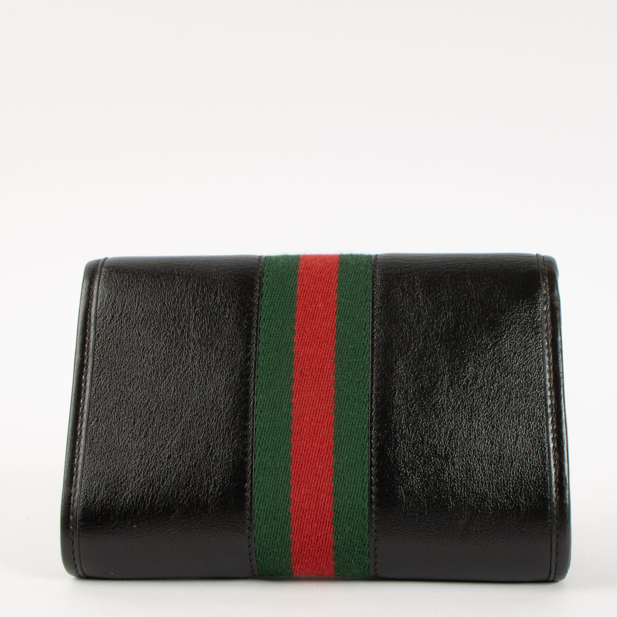 Shop this authentic Gucci Black Rajah Mini Leather Crossbody pre-loved on Labellov.com